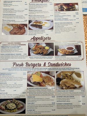 Menu photo 6 Binion's Cafe Las Vegas, NV