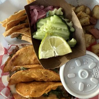 Catrinas - Came with lime, sliced cucumber and pickled red onions. - Food Trucks Near Me - Huntsville, Alabama