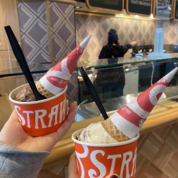 Salt & Straw - Gingerbread cookie dough and Goey Brownie single scoop with sugar cone on top! - Ice Cream & Frozen Yogurt Near Me - Kirkland, Washington Salt & Straw - Gingerbread cookie dough and Goey Brownie single scoop with sugar cone on top! - Ice Cream & Frozen Yogurt Near Me - Kirkland, Washington