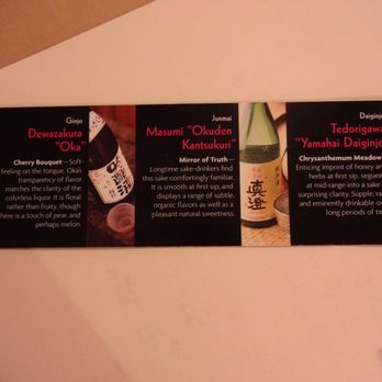 Shinsen - Sake sampler menu - Sushi Bars Near Me - New York, New York Shinsen - Sake sampler menu - Sushi Bars Near Me - New York, New York