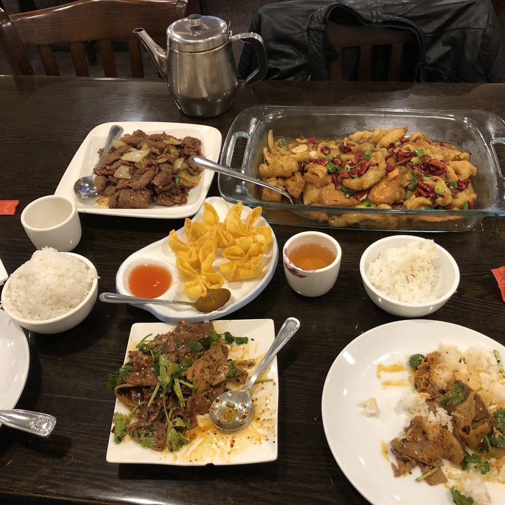 Red Pepper - Cumin lamb, oily chili fish, crab Rangoon, cold beef and tendon with chili and white rice (best dish on the table) - Chinese Near Me - Worcester, Massachusetts Red Pepper - Cumin lamb, oily chili fish, crab Rangoon, cold beef and tendon with chili and white rice (best dish on the table) - Chinese Near Me - Worcester, Massachusetts