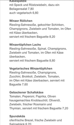 Menu photo 2 Weinstube Korkenzieher Dietzenbach, HE Menu photo 2 Weinstube Korkenzieher Dietzenbach, HE
