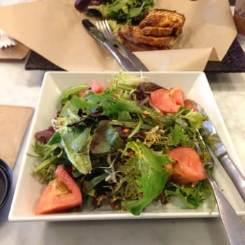 Romancing the Bean Cafe - House salad has flower petals and fresh herbs - Coffee & Tea Near Me - Burbank, California Romancing the Bean Cafe - House salad has flower petals and fresh herbs - Coffee & Tea Near Me - Burbank, California