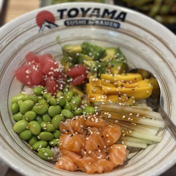 Toyama Sushi & Ramen - Salmon and Tuna poke bowl - Ramen Near Me - Katy, Texas