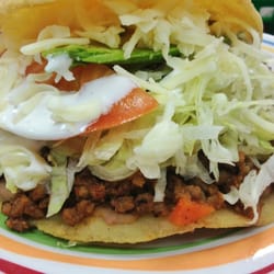 Q-Way Market - Picadillo Gordita guts