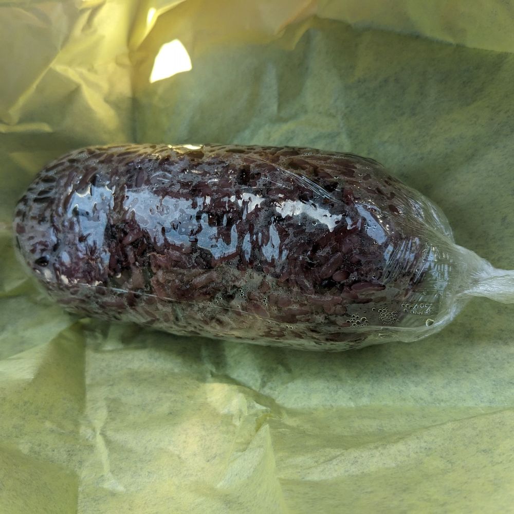 Purple rice. Purple rice.