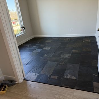 Jc Castillo Tile - Finished slate office floor - Tiling Near Me - Houston, Texas