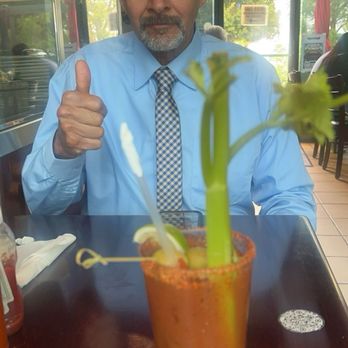 Riverside Grill & Bar - Delicious Bloody Mary (and my handsome hubby)!! - Breakfast & Brunch Near Me - Chino, California Riverside Grill & Bar - Delicious Bloody Mary (and my handsome hubby)!! - Breakfast & Brunch Near Me - Chino, California