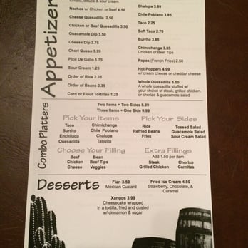 Tres Primos Authentic Mexican Restaurant - Menu page 2 - Mexican Near Me - Elbridge, New York