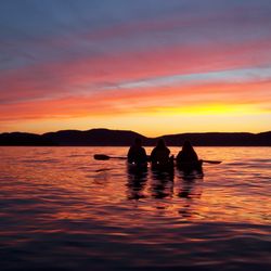 Frisky Otter Tours - Sunset paddle on Fourth Lake