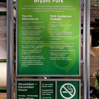 Bryant Park - Park Information (11/23/22). @BryantParkNYC @BankOfAmerica #WinterVillage #NewYorkCity #Tourism - Parks Near Me - New York, New York Bryant Park - Park Information (11/23/22). @BryantParkNYC @BankOfAmerica #WinterVillage #NewYorkCity #Tourism - Parks Near Me - New York, New York