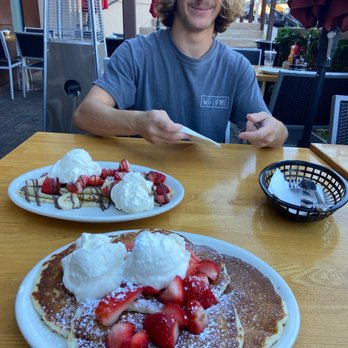 Stacks Pancake House - Strawberry N' Cream Pancake - Breakfast & Brunch Near Me - Dana Point, California