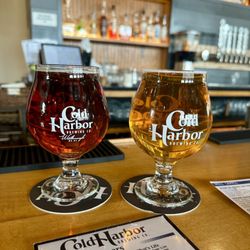 Cold Harbor Brewing - Speedway larger and Travel light draft beer