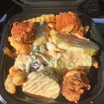 Dave's Hot Chicken - Small Top Loaded Fries - Chicken Shop Near Me - Chesapeake, Virginia Dave's Hot Chicken - Small Top Loaded Fries - Chicken Shop Near Me - Chesapeake, Virginia