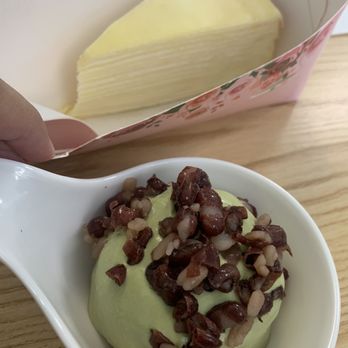 ChaChaCha - Mille crepe cake (original) / matcha puff cake - Desserts Near Me - Fremont, California