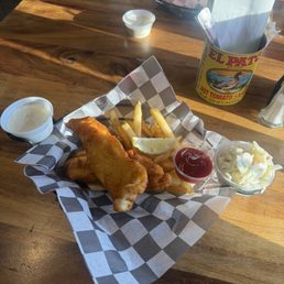 Beer battered cod & chips