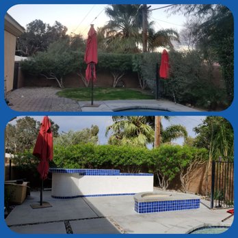 American Heritage Pool - Before and After - Landscaping Near Me - Palm Desert, California