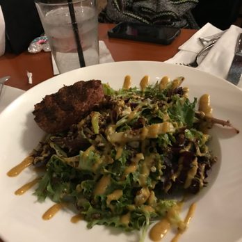 Tap & Vine - Pear and Gorgonzola Salad with Arugula with (optional) Beyond Beef burger as topping. - Bars Near Me - Wallingford, Connecticut Tap & Vine - Pear and Gorgonzola Salad with Arugula with (optional) Beyond Beef burger as topping. - Bars Near Me - Wallingford, Connecticut