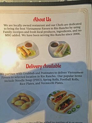 Menu photo 4 Viet Rice Rio Rancho, NM