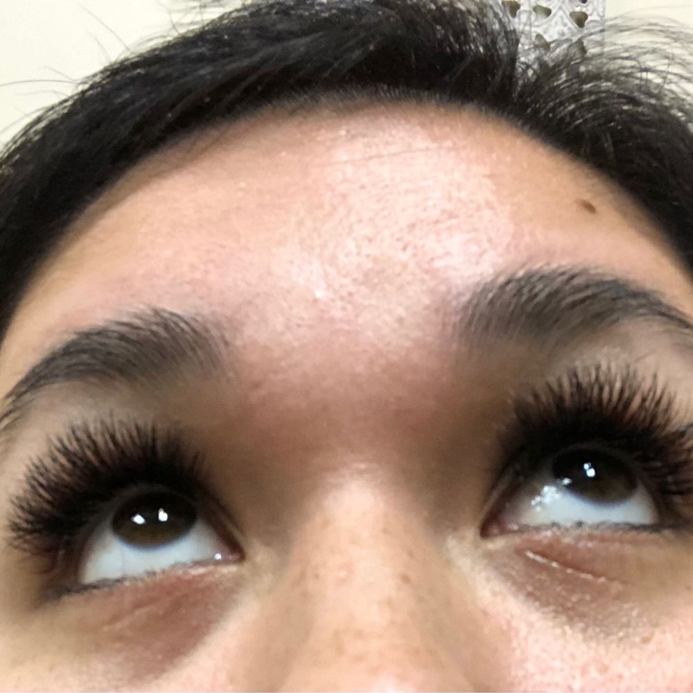 Hybrid lashes by Angela. I've gotten sooo many compliments on them and have shared this salons information. Thank you Angela. Hybrid lashes by Angela. I've gotten sooo many compliments on them and have shared this salons information. Thank you Angela.