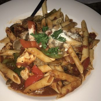 Pagliacci's - If I remember well this was the big easy pasta and I got it spicy.  Best pasta ever - Seafood Near Me - Victoria, British Columbia