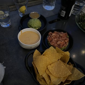 54thirty Rooftop - Shrimp & Crab Cocktail* Guacamole & Chips with queso - Lounges Near Me - Denver, Colorado