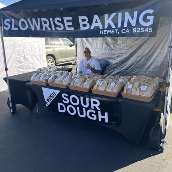 SlowRise Baking - First day of business at Canyon Lake Farmers Market - Bakeries Near Me - Hemet, California SlowRise Baking - First day of business at Canyon Lake Farmers Market - Bakeries Near Me - Hemet, California