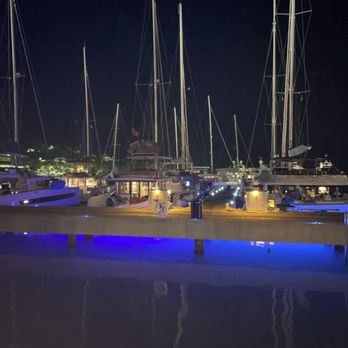 Indigo 4 - boats docked at a marina at night - Caribbean Near Me - St. Thomas, Virgin Islands