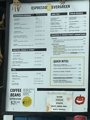 Menu photo 2 Espresso Evergreen Evergreen, CO Menu photo 2 Espresso Evergreen Evergreen, CO