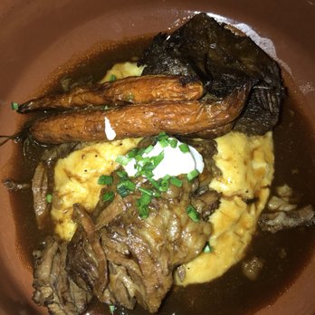 Seasons 52 - Short Boneless Beef Short Rib with cheddar grits - yum - New American Near Me - Princeton, New Jersey Seasons 52 - Short Boneless Beef Short Rib with cheddar grits - yum - New American Near Me - Princeton, New Jersey