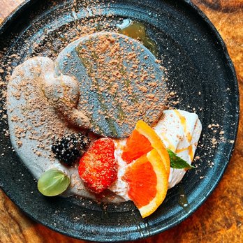 Kingyo - Black sesame panna cotta - Japanese Near Me - Vancouver, British Columbia Kingyo - Black sesame panna cotta - Japanese Near Me - Vancouver, British Columbia