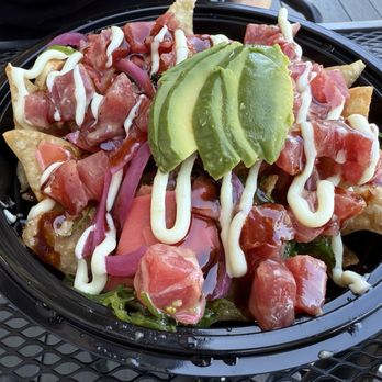 Ned's New England Deck - Poke nachos - Seafood Near Me - Fairfax, Virginia