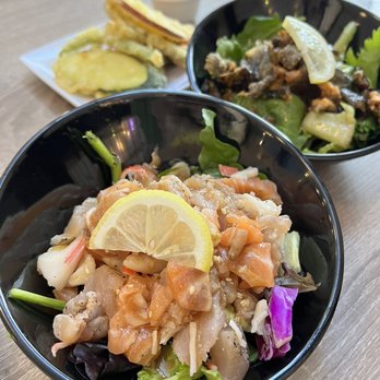 Hello Sushi Brea - Sashimi Salad & Salmon Skin Salad - Japanese Near Me - Placentia, California Hello Sushi Brea - Sashimi Salad & Salmon Skin Salad - Japanese Near Me - Placentia, California