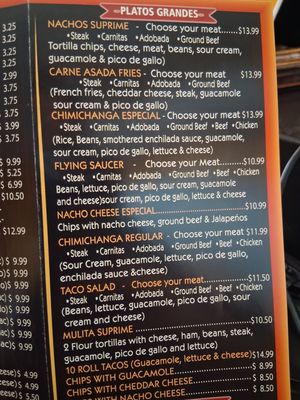 Menu photo 2 Marias Mexican Food Burlington, CO Menu photo 2 Marias Mexican Food Burlington, CO