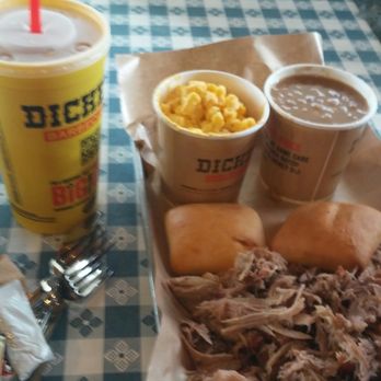 Dickey's Barbecue Pit - All this for around $20. One pound of pulled pork, 2 rolls, 2 medium sides and one BYC - Barbeque Near Me - Harahan, Louisiana