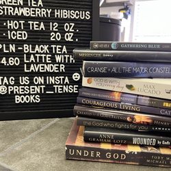Present Tense Coffee and Books - Today's haul!