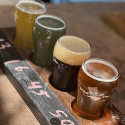 Brier Creek Beer Garden - Beer flight