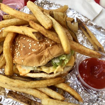 Five Guys - Bacon Cheeseburger Cajun Fries - Burgers Near Me - Miami, Florida