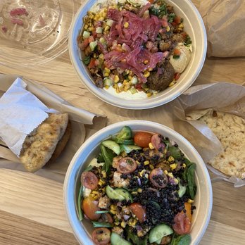 CAVA - Lemon chicken bowl, pita chips - Salad Near Me - Los Angeles, California