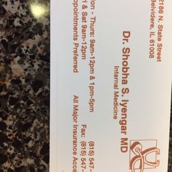 Shobha Iyengar, MD - Business card