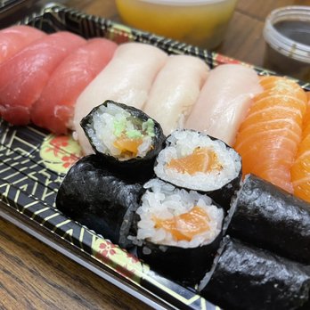 Fugu Sushi - Fugu Sushi Combo (minus one piece of Salmon sushi) - Japanese Near Me - Pickerington, Ohio