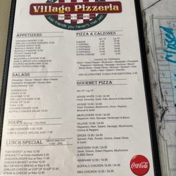 Village Pizzeria Restaurant & Lounge - NEWEST MENU !!!!!! As of 2023