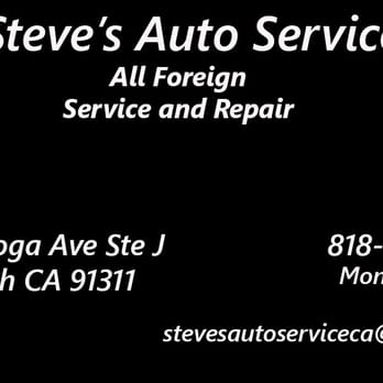 Steve's Auto Service - Auto Repair Near Me - Chatsworth, California