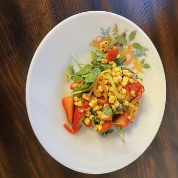 Heritage - Roasted Corn and Strawberry Salad - aesthetically and palatably pleasing - Southern Near Me - Hawkinsville, Georgia