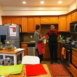 Nourish Northwest - Olivia leading the cooking experience