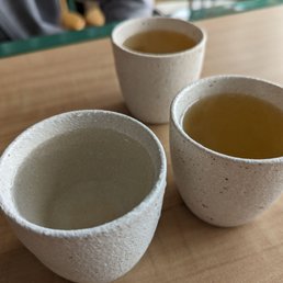 Hot tea and water