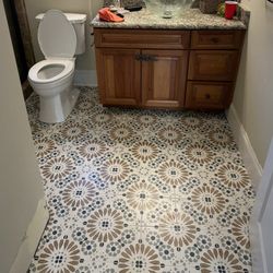 Floor & Decor - I love this tile! (Excuse the missing base boards)