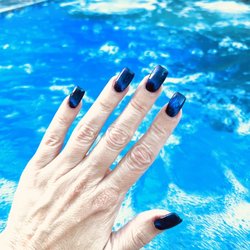 Summer nails. "Cat Eyes". Thank you Passion Nails!!