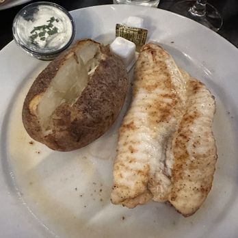 Marblehead Chowder House - Grilled monkfish with baked potato - Seafood Near Me - Westampton, New Jersey