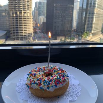 Do-Rite Donuts & Chicken - Birthday cake donut! - Donuts Near Me - Chicago, Illinois